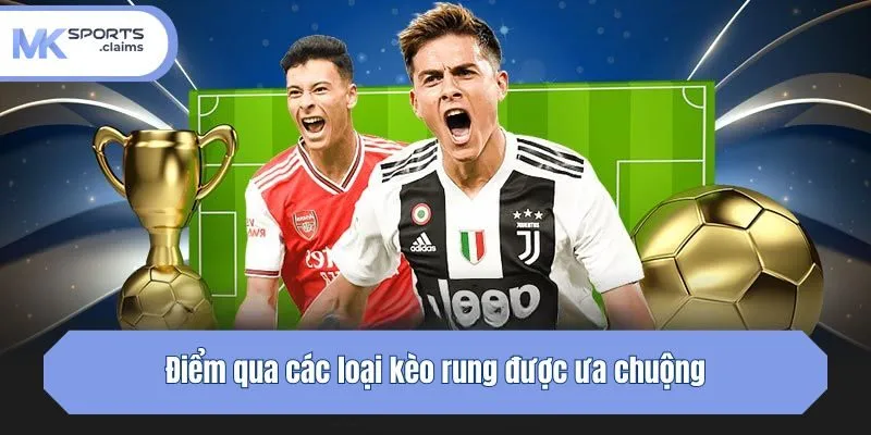 Điểm qua các loại kèo rung được ưa chuộng